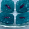 Fused glass trinket or soap dish