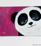 Cute Panda Bear - Original ACEO Painting - Image 2