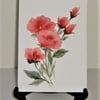 hand painted watercolour art greetings card ( ref F 764)