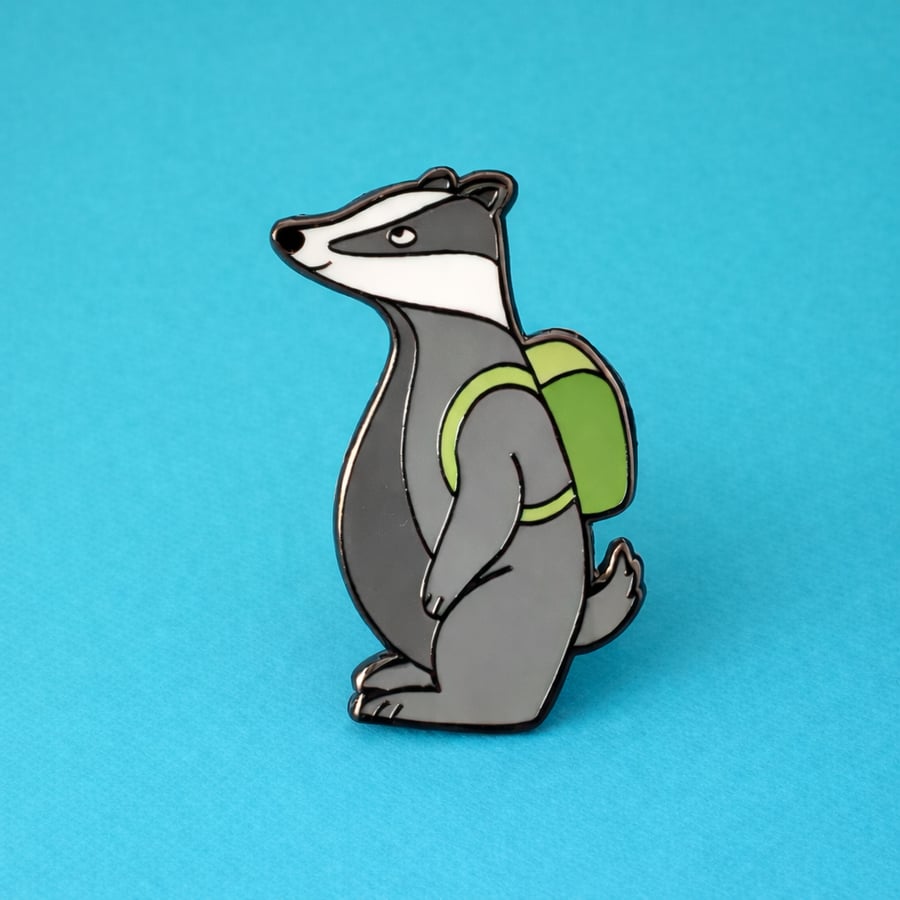 Badger Enamel Pin Badge