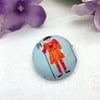 Beefeater fabric button brooch Tower of London Yeoman Warders