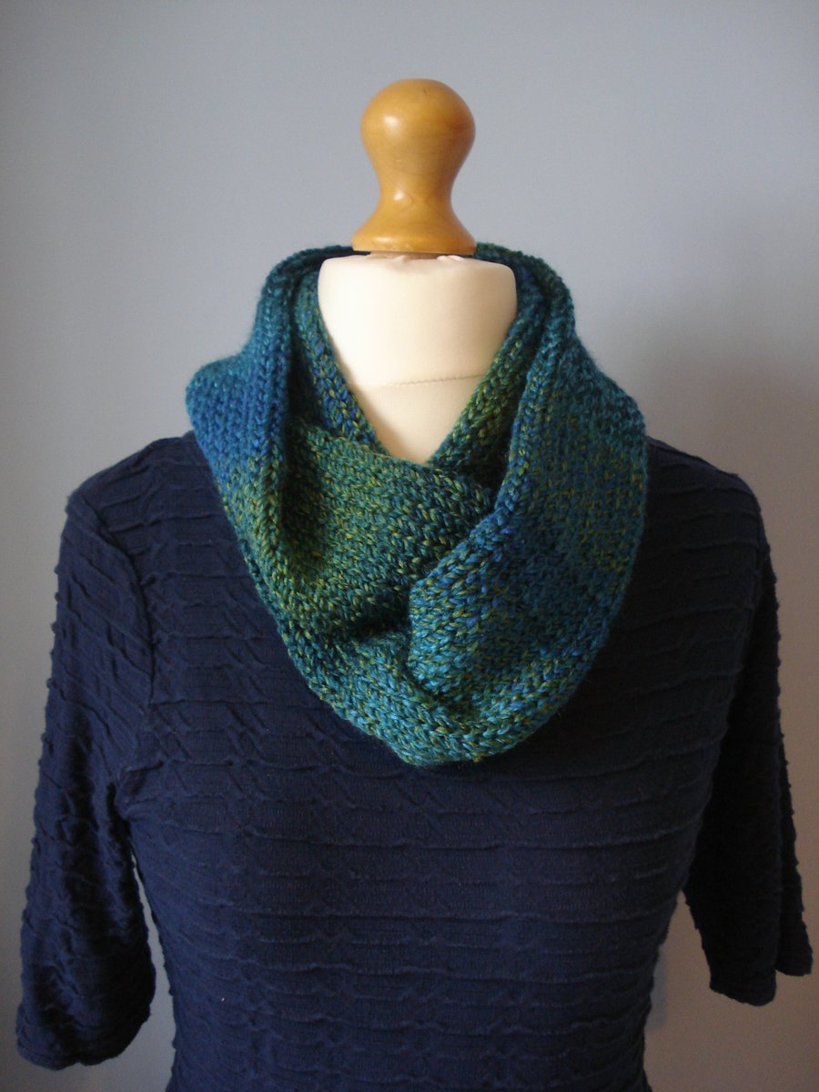 Infinity Scarf, Cowl, Double Thickness 