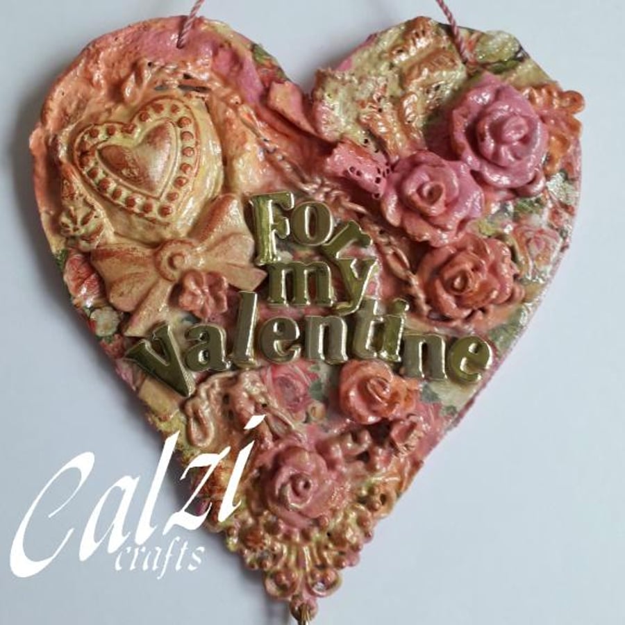 Mixed Media Valentine Heart (SP)