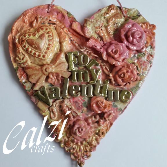 Mixed Media Valentine Heart (SP)