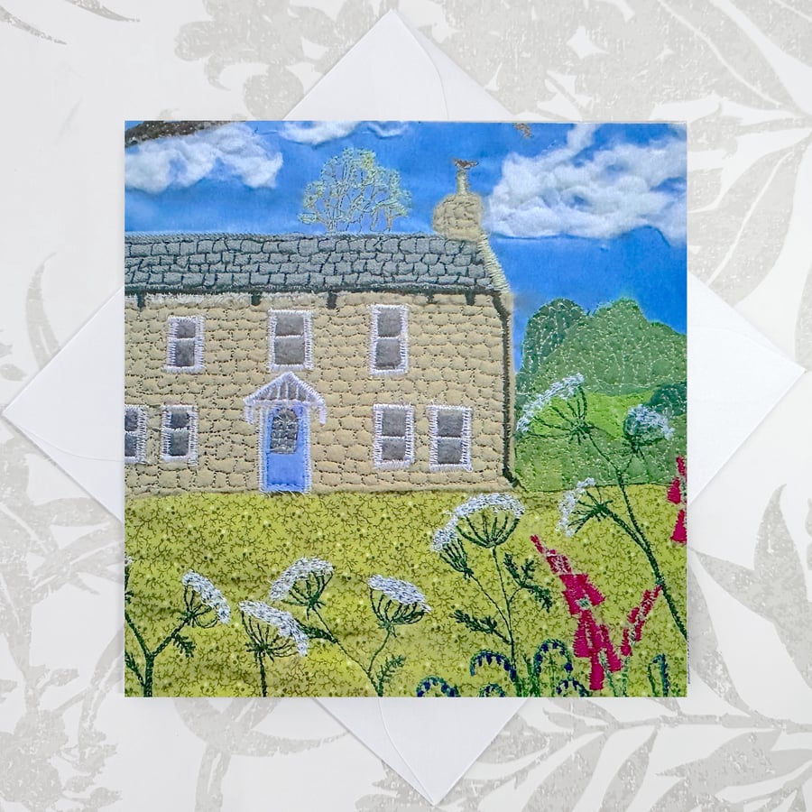 Country Cottage Card - new home card, birthday card
