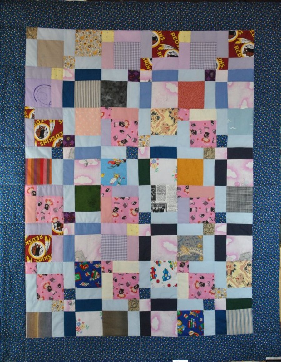 A Scrap lap quilt