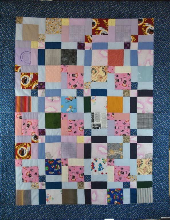 A Scrap lap quilt