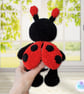Crochet ladybird soft toy. Ladybird plushie. Ladybird toy. UKCA tested soft toy. - Image 2