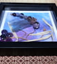 Purple Profile Beaded Dragonfly Box Frame - Image 4