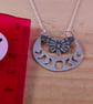 Sterling Silver Moon Moth Necklace (SKU060525) - Image 3