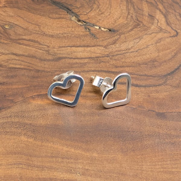 Sterling Silver Heart Earrings