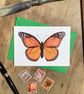 Painted Lady Butterfly Greeting Card - Image 1