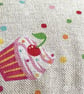 Square Cushion cover only Muffin designs ( cup cakes ) 45cm x 45cm - Image 6