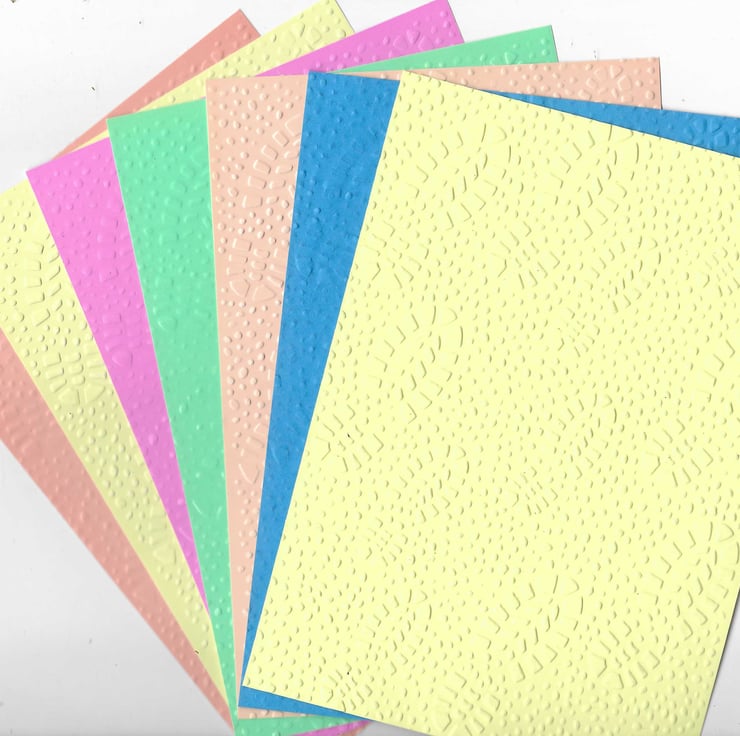 Embossed Card & Paper. 10 Sheets. 5"x7... - Folksy