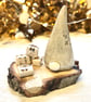 Nordic ceramic Santa scene - Image 1