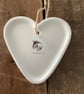 Perfectly Imperfect Sighthound Ceramic Heart Decoration - Valentine, greyhound - Image 3