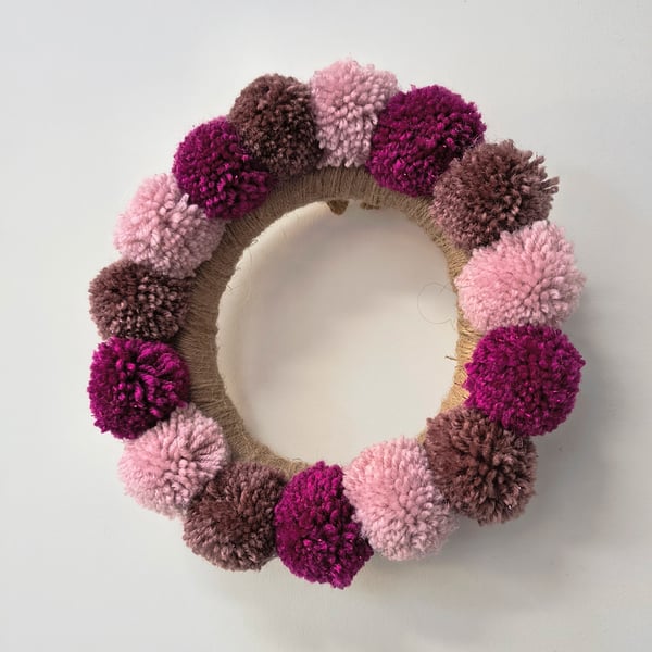 Fruits of the Forest pom pom wreath FREE POSTAGE