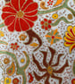 Hand painted tote bag with large paisley design  - Image 4