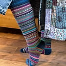 Long Leggy Scrappy socks knitting kit