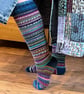 Long Leggy Scrappy socks knitting kit
