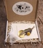 Hand made eco gift set letterbox with dried flowers