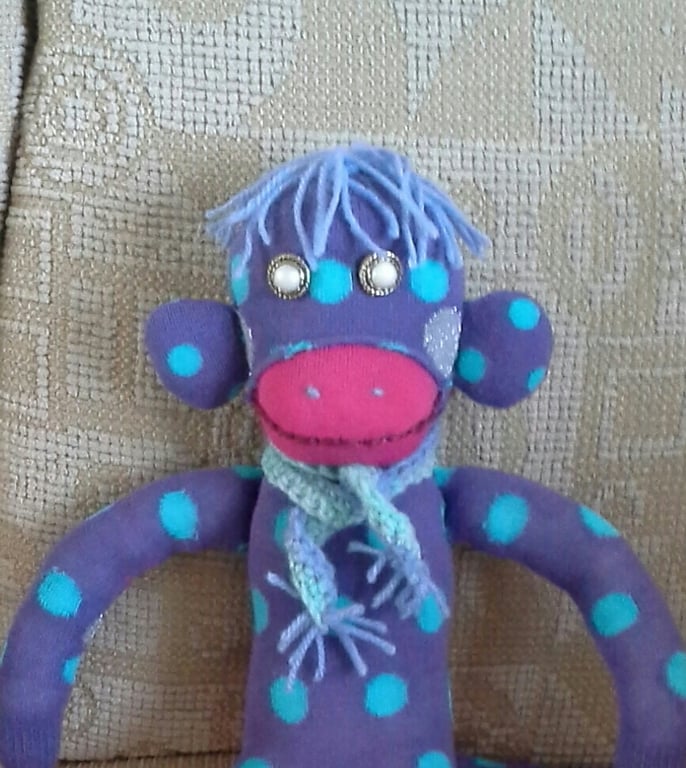 Meet Spot the sock Monkey