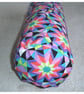 Bolster Cushion Cover 16"x6" Round Cylinder Neck Roll Pillow Kaleidoscope - Image 3