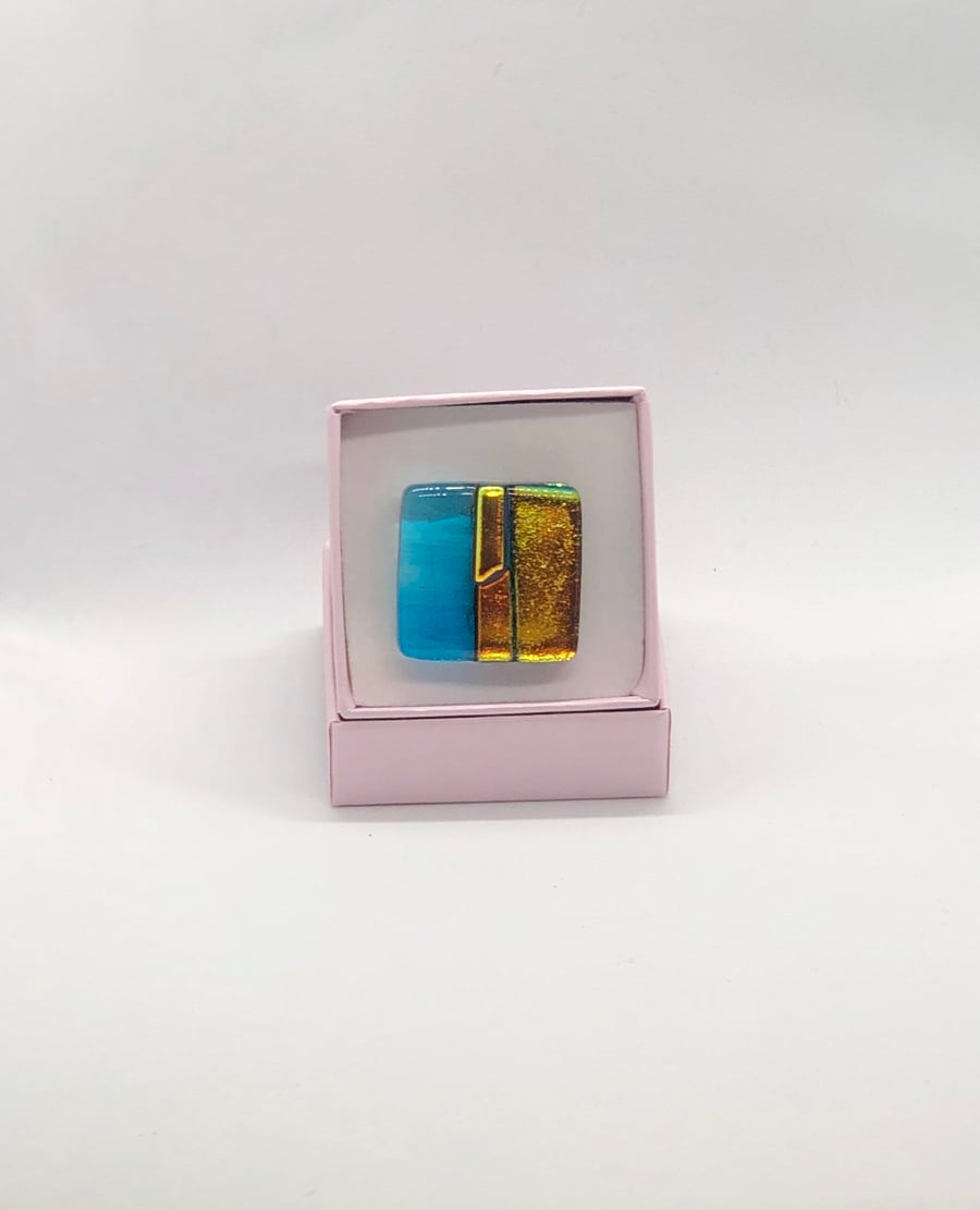 Idunn Collection Fused Glass Brooch