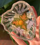 Handmade Epoxy Resin Trinket Dish with Real Pressed Flowers
