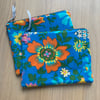 Vintage Floral zip pouch