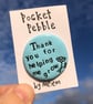 Thank You For Helping Me Grow Teacher Gift Pocket Pebble