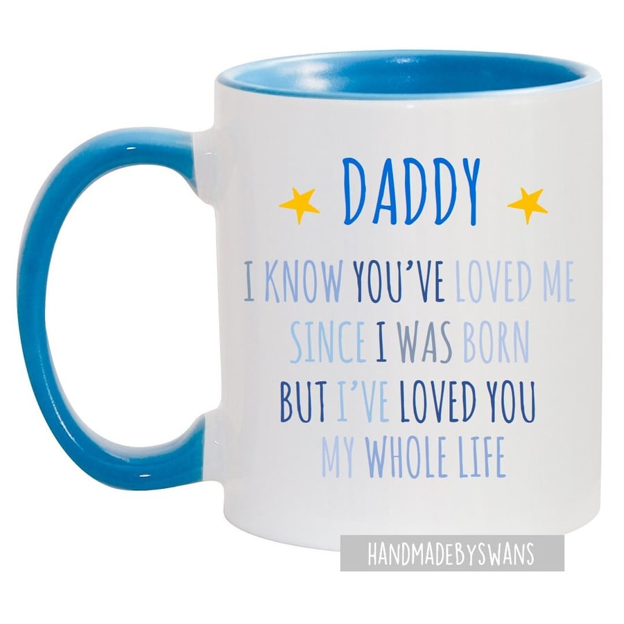 Daddy gift, first Fathers Day daddy, daddy mug, gift for daddy, gift for him, 