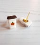 NEW Mini pumpkin latte earrings - choose your style - Image 6