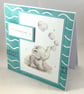 Cute elephant new baby boy card - Image 7