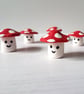 Mini kawaii toadstool ornament, decoration, autumn, rustic - Image 1