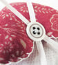 SET OF 3 LAVENDER BAGS - HEART SHAPED HAND EMBROIDERED - Image 5
