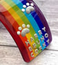 Glass Rainbow Bridge For Pet Loss - 3D Name, Paw Prints, Choice Of Gift Card - Image 7