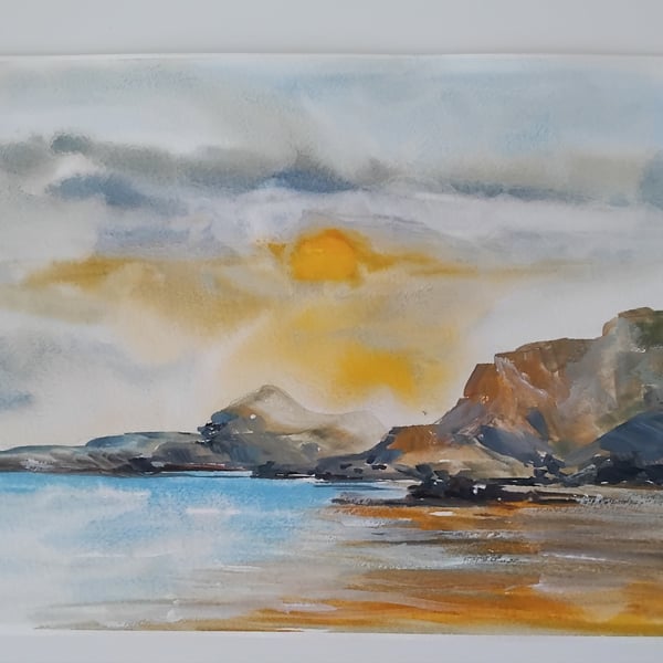Cornwall beach - painting