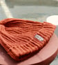 Handmade Crochet rust beanie 