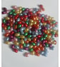 100 x Acrylic Pearl Beads - Rice - 11mm - Mixed Colour  - Image 1