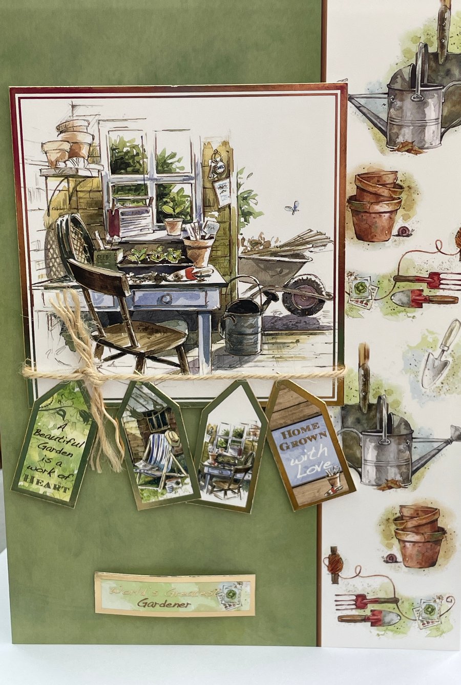 Worlds greatest gardener birthday card