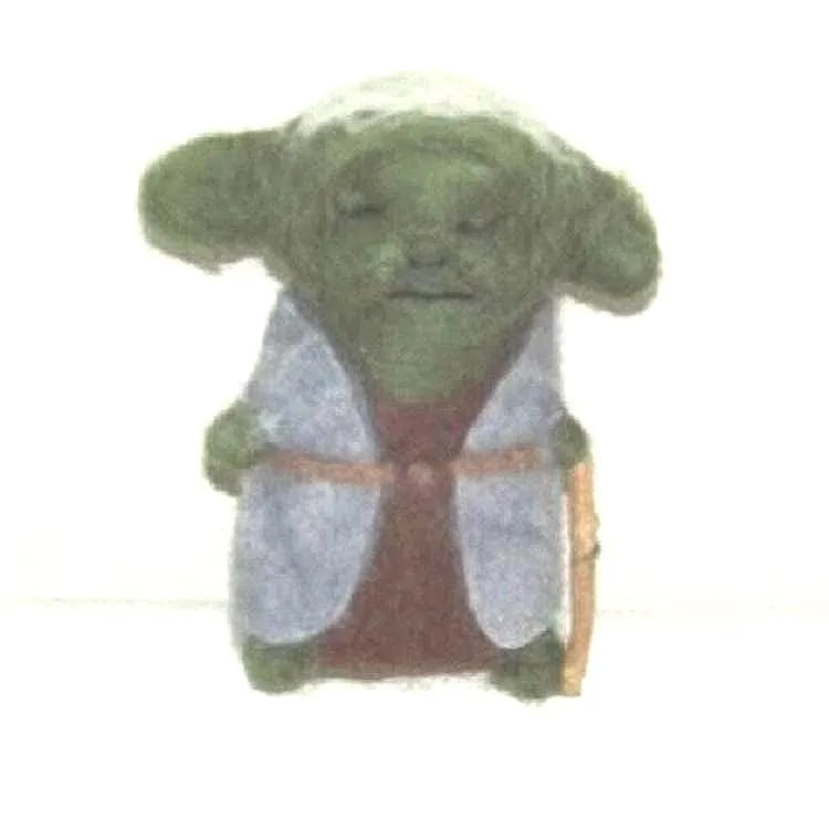 Needle felt Yoda star wars needle felt Handcrafted OOAK