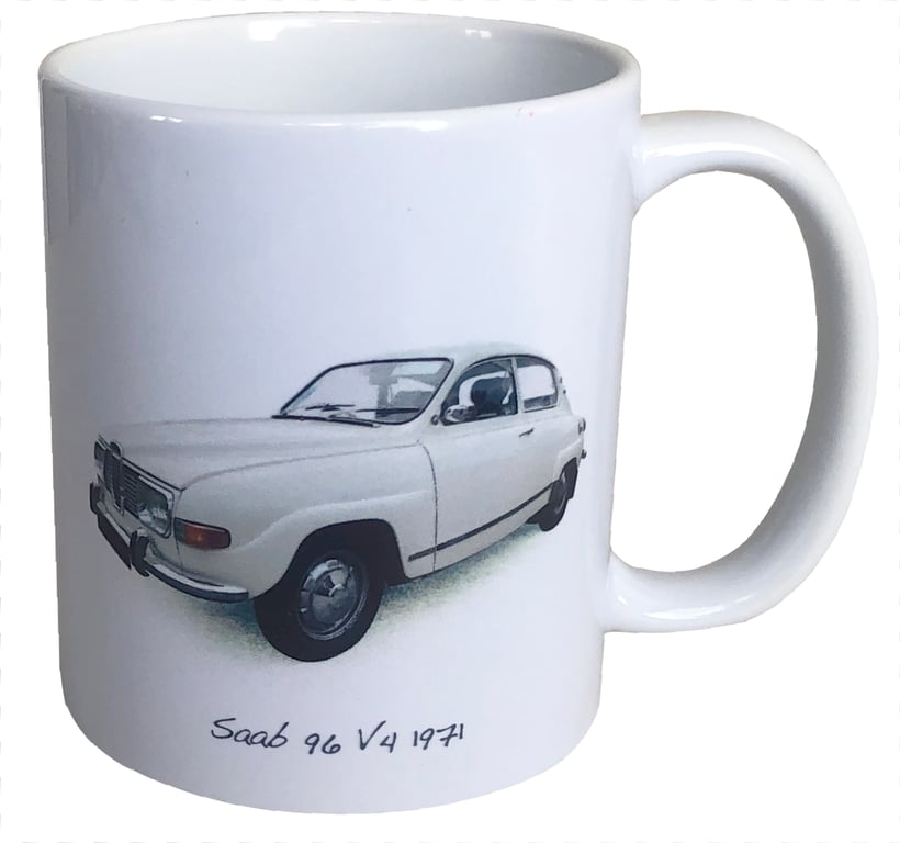 Saab 96 V4 1971- 11oz Ceramic Mug for the Enthusiast