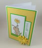 Handmade birthday card - dog with flower - Image 4
