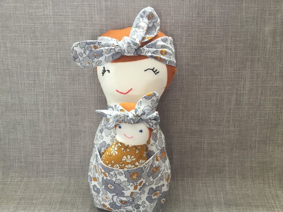 Liberty Mama And Baby Soft Doll