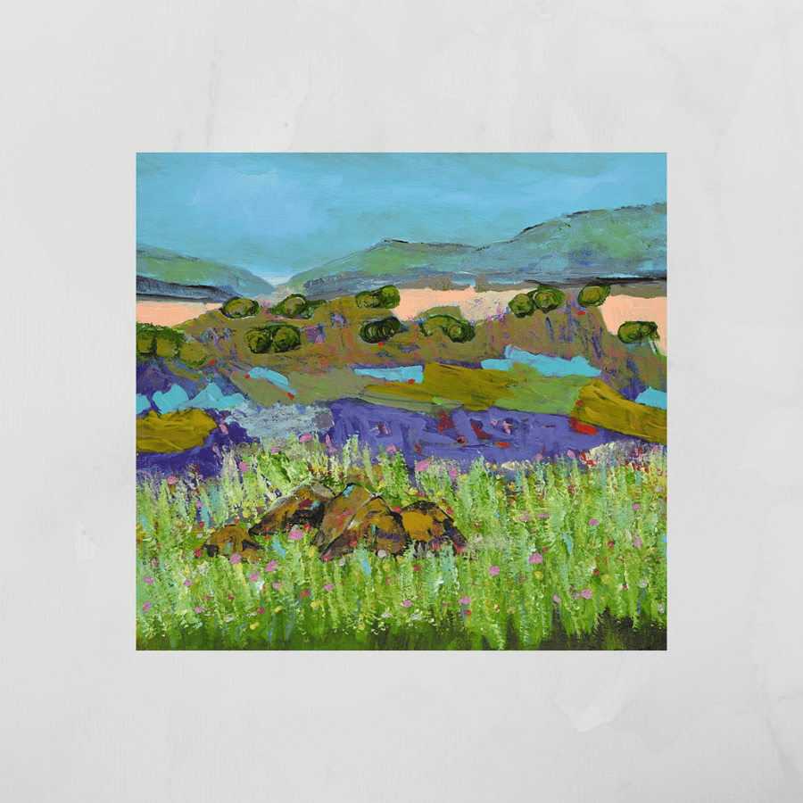 An Original Painting of a Scottish Landscape. Scotland. Ready to Hang.