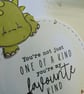 Dinosaur Card - Birthday, Anniversary, Valentines Day - Image 2
