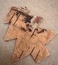 Natural wood Christmas tree card bark winter forest greeting woodland hunter art - Image 3