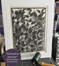 Lino Print - Clematis & Jasmine - Flower Print - Limited Edition Linocut