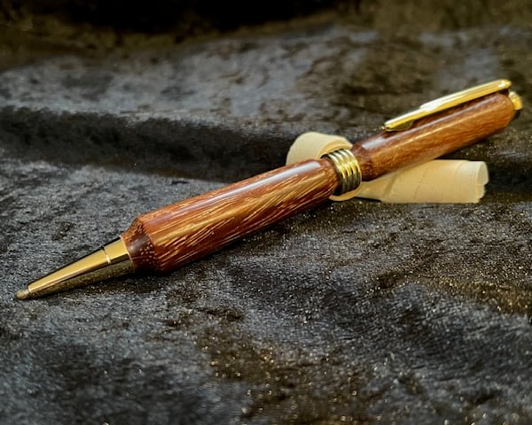 Handturned hardwood pen in presentation box